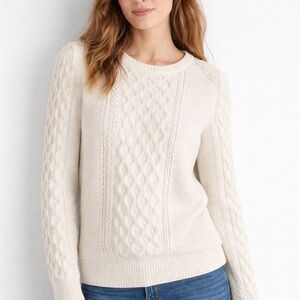 GAP Cable Knit Sweater | Classic Cream | Size M